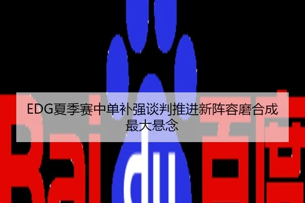 EDG夏季赛中单补强谈判推进新阵容磨合成最大悬念